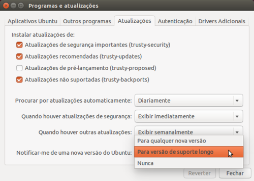 Linux: Atualizando Ubuntu 14.04 LTS para o Ubuntu 16.04 LTS