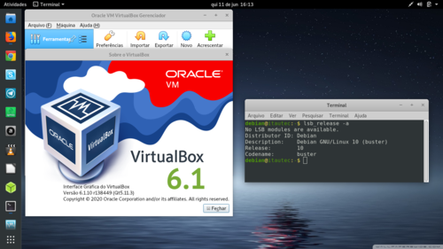 Linux: Instalando VirtualBox-6.1 no Debian 10 