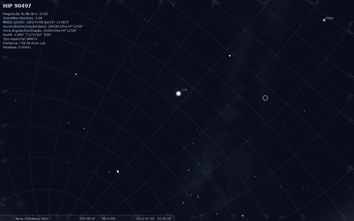 Linux: Visualizando o cu com o Stellarium no <a href=