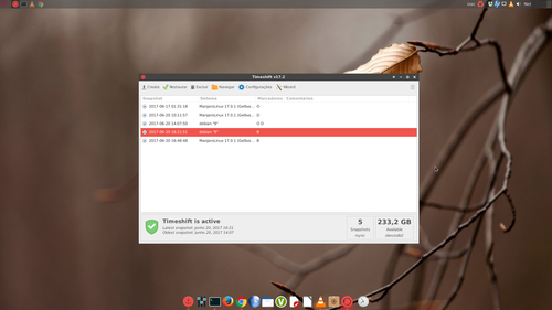 Linux: TimeShift no Debian 9