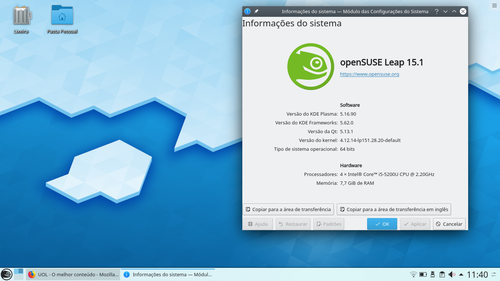 Linux: KDE mais atualizado no openSUSE Leap 15.1