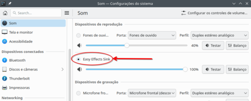 Linux: Invertendo canais de udio com Easy Effects