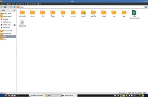 Linux: Como utilizar emblemas em pastas e arquivos no pcmanfm?
