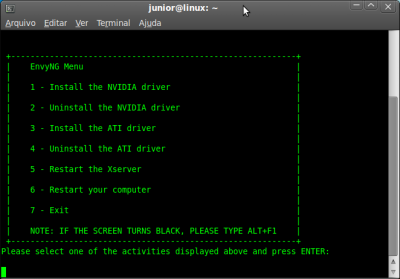 Linux: Drivers de Vídeo ATI e Nvidia com EnvyNG