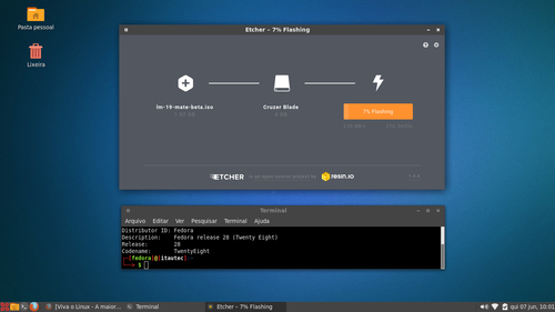 Linux: Instalando Etcher no Fedora 28