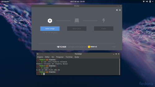 Linux: Instalando Etcher no Fedora 29