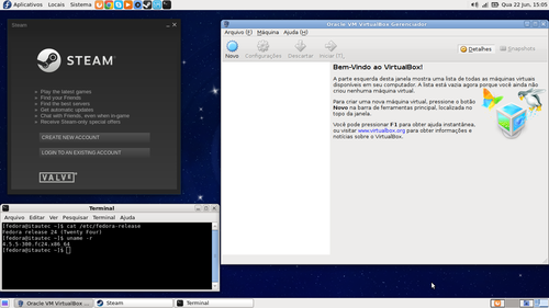 Linux: Instalando Steam e VirtualBox no Fedora 24