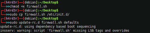 Linux: LSBInitScripts no Debian: missing LSB tags and overrides