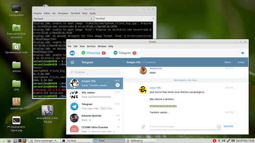 Linux: Agregador de messengers (Whatsapp, Telegram, Skype etc)