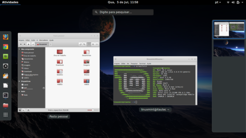 Linux: Instalando Gnome Shell no Linux Mint 18