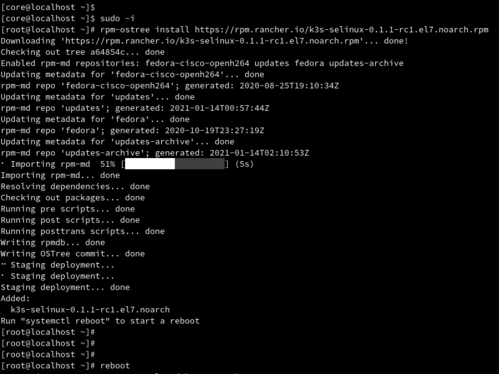 Linux: Instalando K3s no Fedora CoreOS