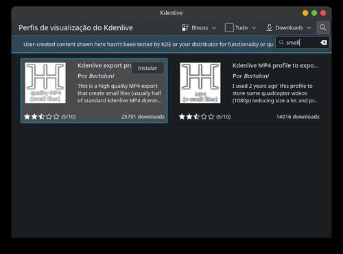 Linux: Um timo codec e sua configurao para KDEnLive