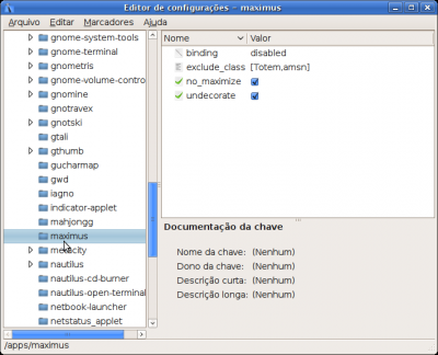 Linux: Nem todas as janelas maximizadas no UNR