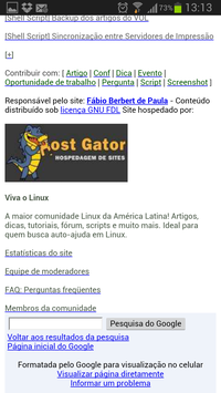 Linux: VOL Mobile - Verso pelo Google