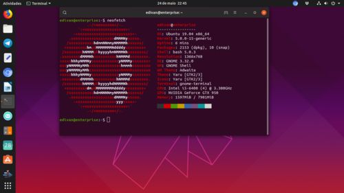 Linux: Instalando neofetch no Ubuntu 19.04