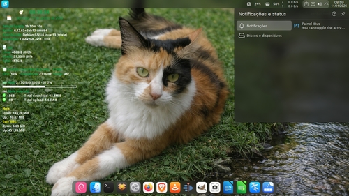 Linux: O widget do Plasma 6 �rea de Notifica��o