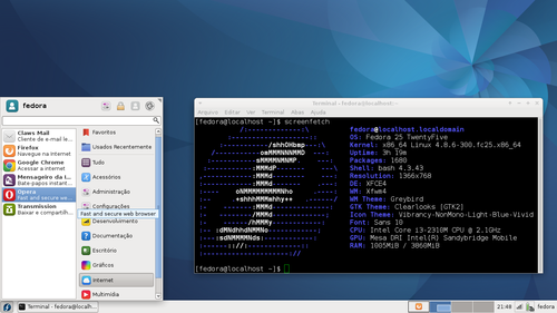 Linux: Instalando navegador Opera no Fedora 25