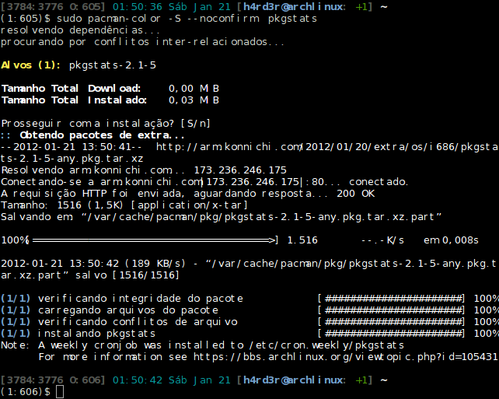 Linux: Pkgstats, contribua com o Arch!