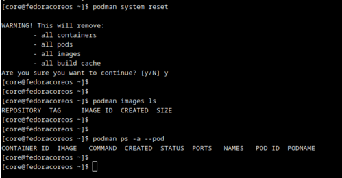 Linux: Removendo Imagens Contêineres Pods no Podman 