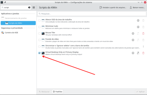 Linux: KDE Plasma 6.5: Como manter o Projetor fixo enquanto voc� alterna �reas de Trabalho no PC