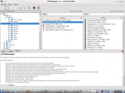 Linux: QtgzManager - Interface gráfica para os comandos installpkg, removepkg e upgradepkg