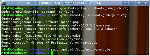 Linux: Sabayon: adicionando outras Distribuies Linux no GRUB 2