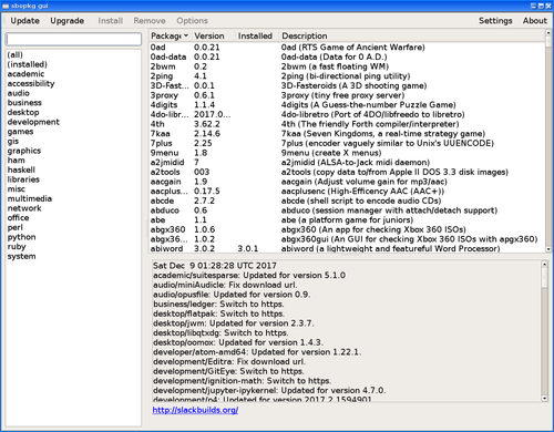 Linux: Sbopkg_gui a sua central de programas para o Slackware.txt