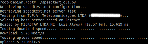 Linux: Testar largura de banda da internet pelo terminal