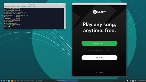 Linux: Instalando Spotify no Ubuntu 18.04 LTS