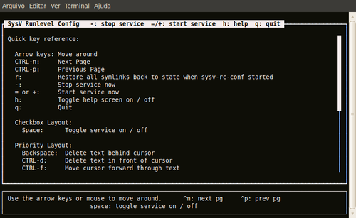 Linux: Instalando Sysv-rc-conf no Debian Squeeze