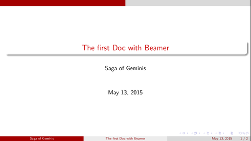 Linux: Um primeiro documento usando Beamer