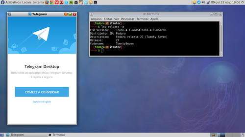 Linux: Instalando Telegram Desktop no Fedora 27
