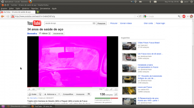 Linux: Resolvendo o video rosa no Youtube