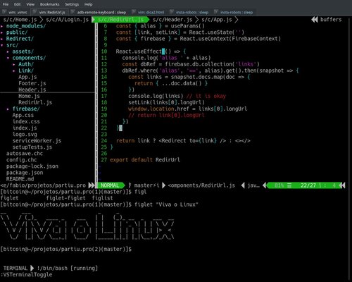 Linux: Emulador de terminal no Vim