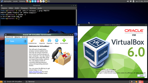 Linux: Instalando VirtualBox-6.0 no Fedora 29