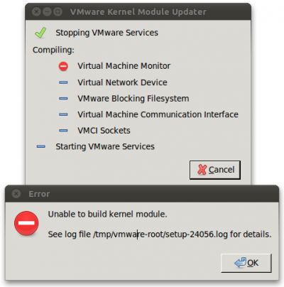 Linux: Fazendo VMware Workstation funcionar no Kernel 2.6.35