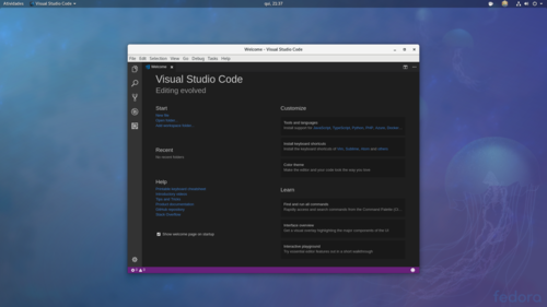 Linux: Instalando o Visual Studio Code no Fedora 27