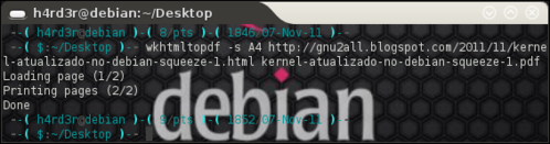 Linux: Convertendo uma webpage para PDF pelo terminal