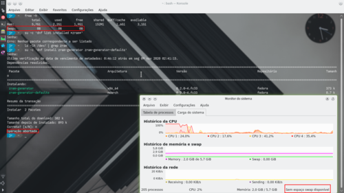 Linux: Desativar zram no Fedora 33 (e reativando, caso precise)