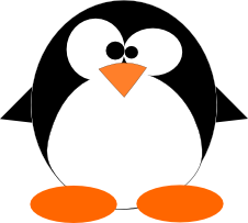 Linux: Desenhando um avatar do Tux no InkScape.
