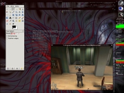 Window Maker cedega + Max Payne 2 Window Maker with Eterm transparent and gkrellm2