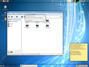 Blackbox SliTaz Blue (Openbox + GTK Luminance + XCompMGR)