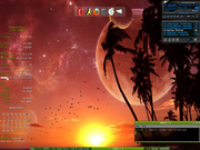 Fluxbox slackware 12.2 + wbar + conky + xmms + fluxbox