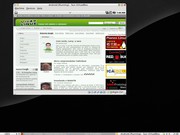 Fluxbox Live Android no VirtualBox acessando a internet