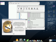 Enlightenment Enlightenment e16 rodando num Pentium MMX com 32mb de mem&oacute;ria