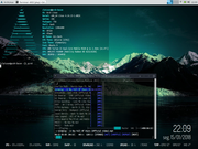 Xfce ArchLinux + XFCE + Tilda + Moc