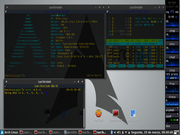 Cinnamon Arch Linux + cinnamon + gkrellm