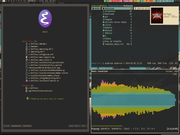 Outros DWM + Gruvbox + Emacs + Powerline