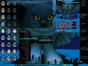 Fluxbox Slack by night