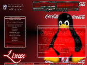 Fluxbox Coca-Cola + Tux ...